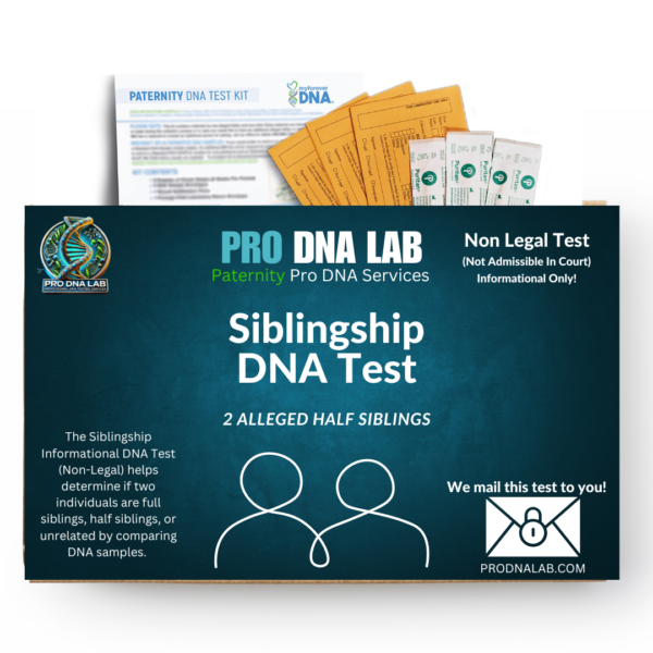 Siblingship Informational DNA Test (Non-Legal)